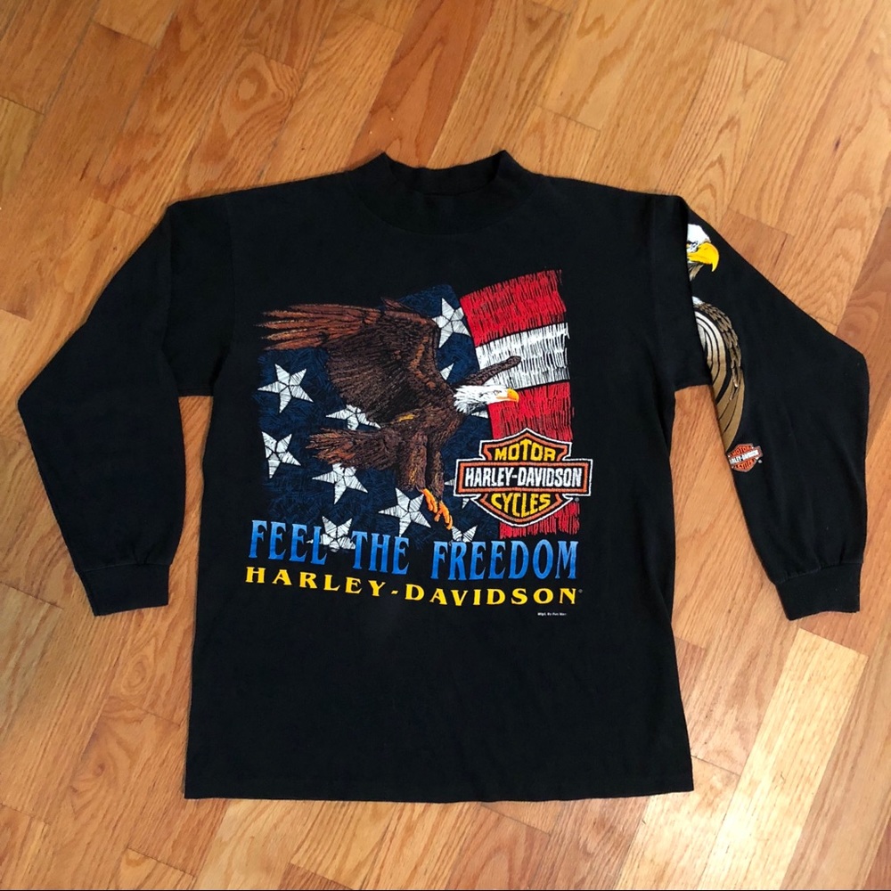 Vintage Harley Davidson Long Sleeve T-Shirt